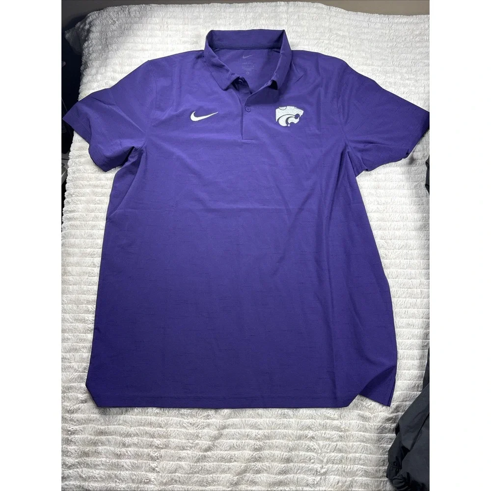 Kansas State Wildcats Nike Dri-Fit Blade Golf Polo (L)‎ & On-Field (XL) Joggers